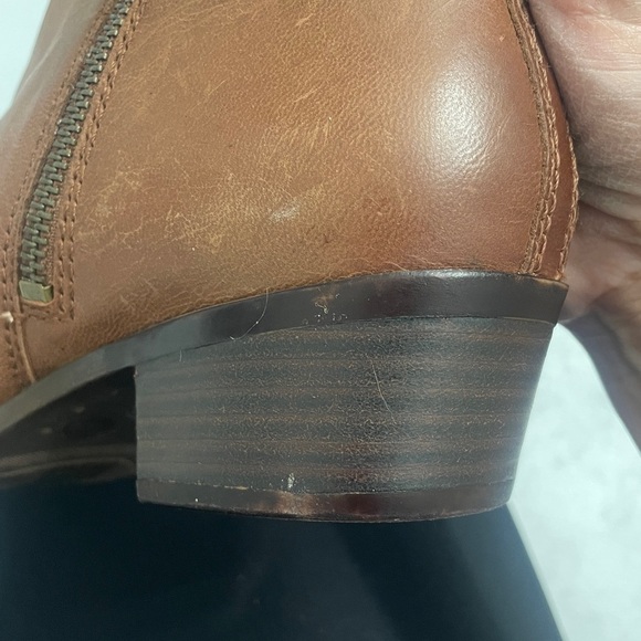 Lucky Brand Women’s Leather Basel Bootie Ankle Boots Colour Toffee Sz 7.5 - Picture 11 of 11